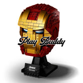 Avengers Iron Man Helmet Brick Iron Man Mask Assembly Building Block Toys Gift Iron Man Helmet / 480 Pieces Building
